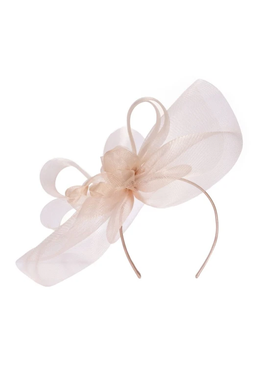 Image of Jon Richard Nude Hat Fascinator Fascinators One Size Nude 87932869000