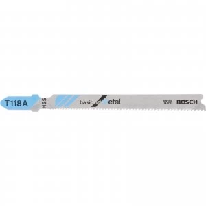 Image of Bosch T118 A Metal Cutting Jigsaw Blades Pack of 100