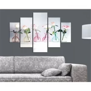 Image of ST196 Multicolor Decorative MDF Painting (5 Pieces)