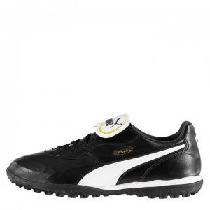 Image of Puma King Top Astro Turf Football Trainers - Black/White