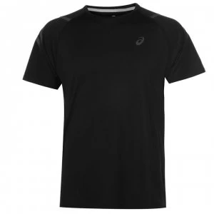 Image of Asics Icon Short Sleeve T Shirt Mens - Black/Red