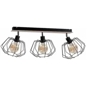Image of Keter Soho Ceiling Spotlight Bar Wood, 65cm, 3x E27