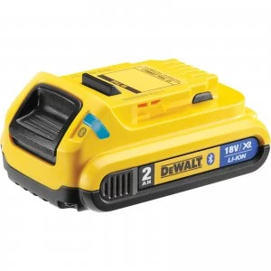 Image of DEWALT DCB183B 18v XR Cordless Bluetooth Li-ion Battery 2ah 2ah