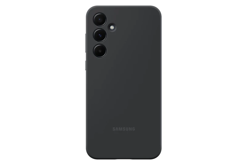 Image of Samsung Silicone Case Back cover Samsung Galaxy A55 5G Black Shockproof EF-PA556TBEGWW