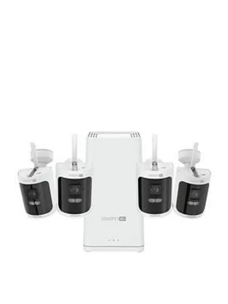 Image of Swann AllSecure4K Wireless Security Kit Smart Home Security Camera - White