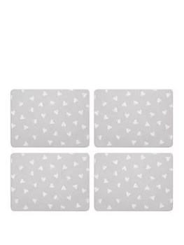 Image of Sabichi Watercolour Hearts Placemats & Coasters