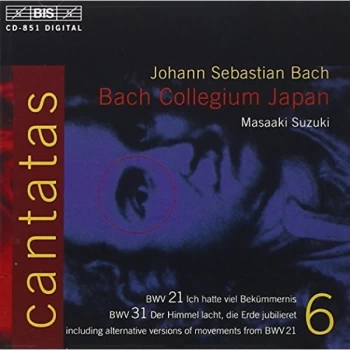 Image of Johann Sebastian Bach - Cantatas - Volume 6 (Bach Coll Japan, Suzuki) CD