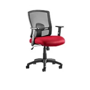 Image of Dynamic Basic Tilt Task Operator Chair Height Adjustable Arms Portland Bergamot Cherry Seat Without Headrest Medium Back