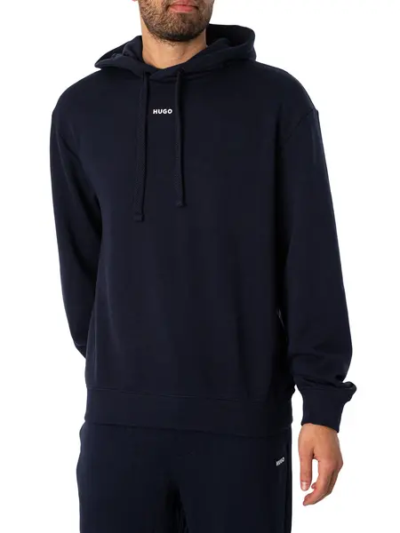 Image of HUGO Dapo Pullover Hoodie Dark Blue XL
