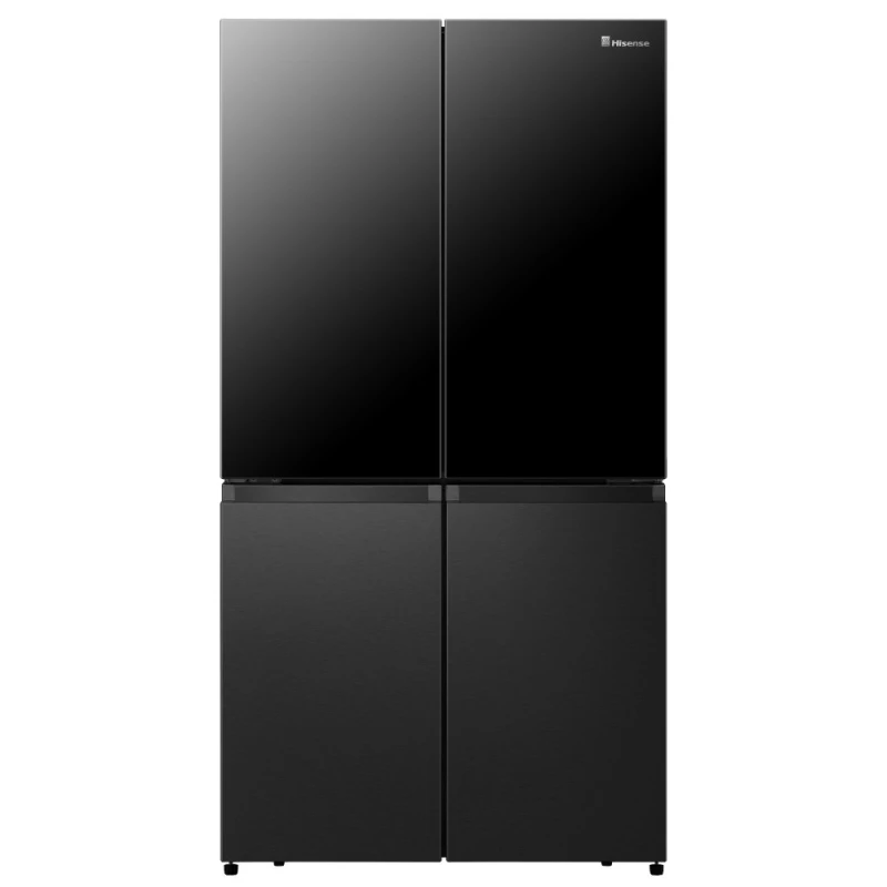 Image of Hisense RQ5X560SFLEF WiFi Connected Plumbed Total No Frost American Fridge Freezer - Black - E Rated