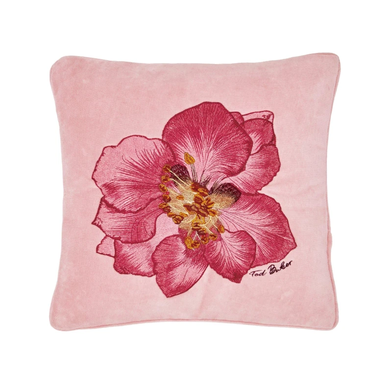 Image of Ted Baker 'Pressed Flowers' Cushion Pink