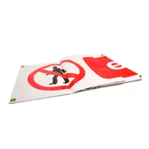Image of PVC Scaffold Banner with Eyelets - Site Safety Notice, 2 Column - 670 x 1000mm