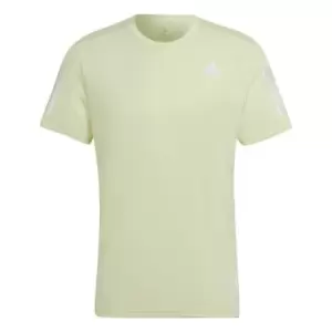 Image of adidas Own the Run Tee Mens - Almost Lime / Reflective Silve