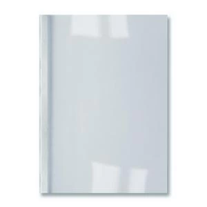 Image of Original GBC LeatherGrain A4 Thermal Binding Covers 3m White 1 x Pack of 100 Covers