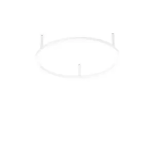 Image of Oracle Ring Integrated LED Semi Flush Light White 50cm 3000K