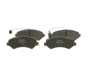 Image of Bosch Brake pad set 0 986 494 799 Brake pads,Brake pad set, disc brake FIAT,PEUGEOT,CITROEN,Ducato Kastenwagen (250_, 290_),Ducato Bus (250_, 290_)