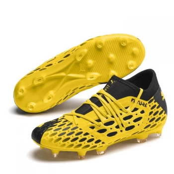 Image of Puma Future 5.3 Junior FG Football Boots - UltraYellow/Blk