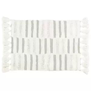 Image of Tassel Stitch Bath Mat Sage