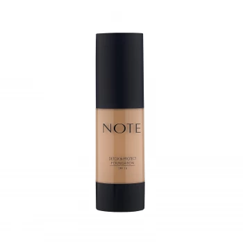Image of Note Cosmetics Detox and Protect Foundation 35ml (Various Shades) - 07 Apricot
