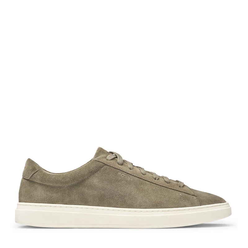 Image of Boss Mens Kieran Tenn Sd Low-Top Trainers Open Green male 6 (40)