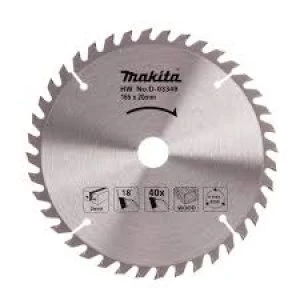 Image of Makita Standard Wood Cutting Saw Blade 165mm 40T 20mm