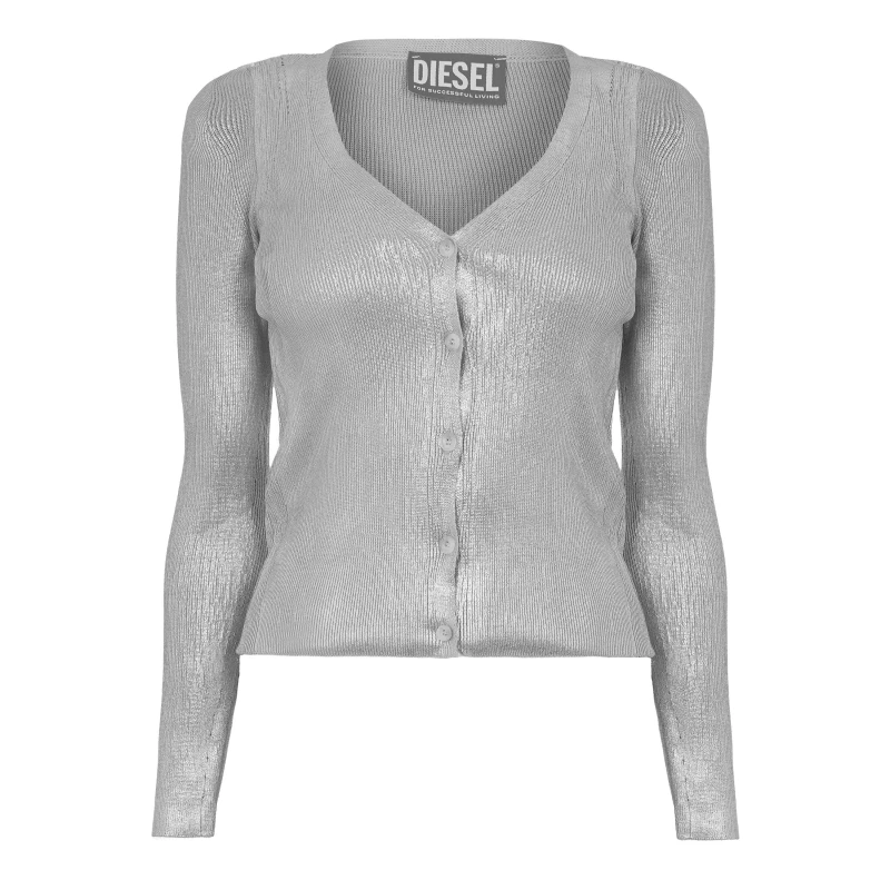 Image of Diesel Womens Isotta Maglia Cardigan Grey female 6