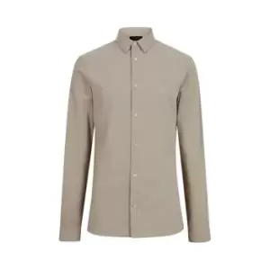 Image of AllSaints Lovell Long Sleeve Shirt - Grey