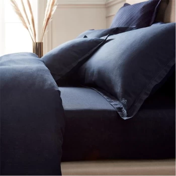 Image of Bedeck of Belfast Muro Fitted Sheet - Midnight