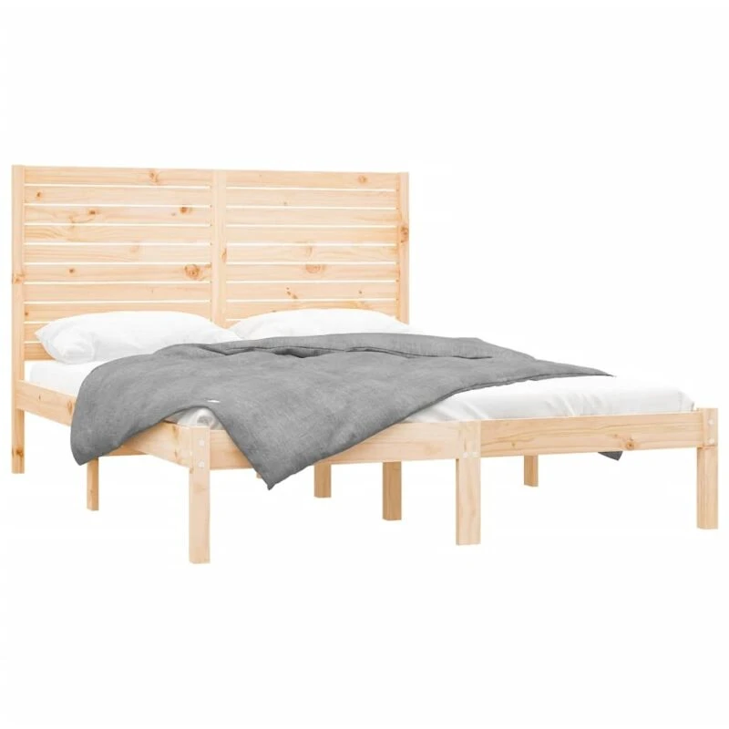 Image of VIDAXL Bed Frame without Mattress 160x200cm Solid Wood Vidaxl 8720287033684
