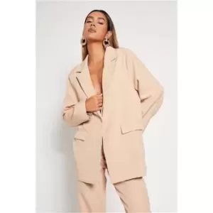 Image of I Saw It First Woven Single Breasted Tailored Blazer - Brown