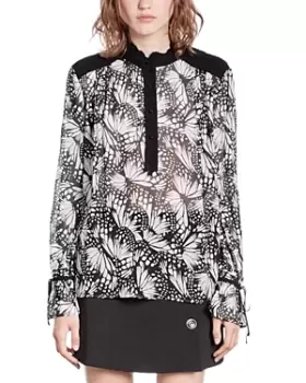 Image of The Kooples Messy Butterfly Blouse