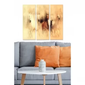 Image of MDF3672611 Multicolor Decorative MDF Painting (3 Pieces)