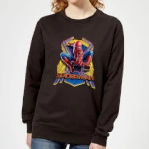 Image of Spider-Man Far From Home Jump Womens Sweatshirt - Black - 5XL
