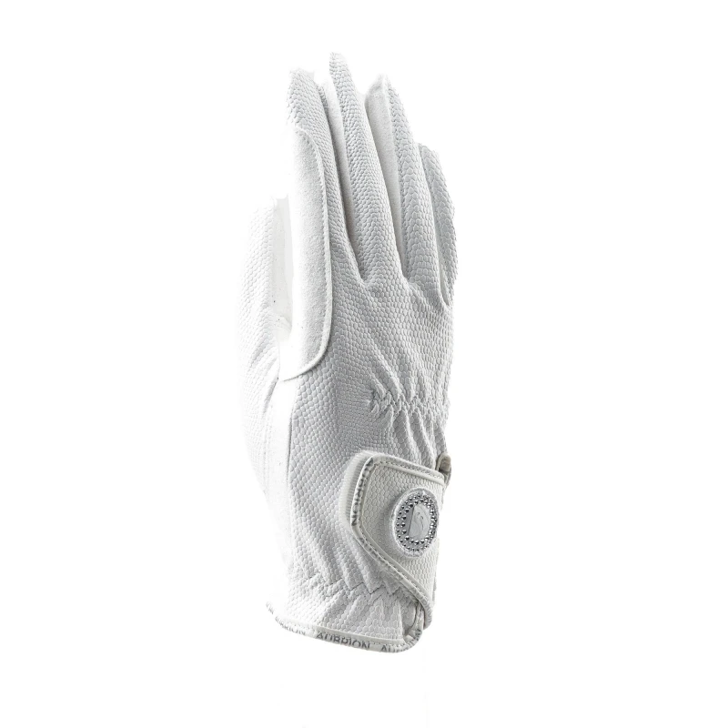 Image of Aubrion Aachen Riding Gloves in White Size: Small White Unisex S