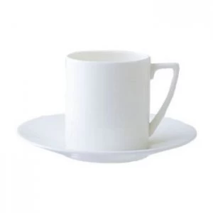 Image of Wedgwood Wedgewood Jasper Conran White espresso saucer White