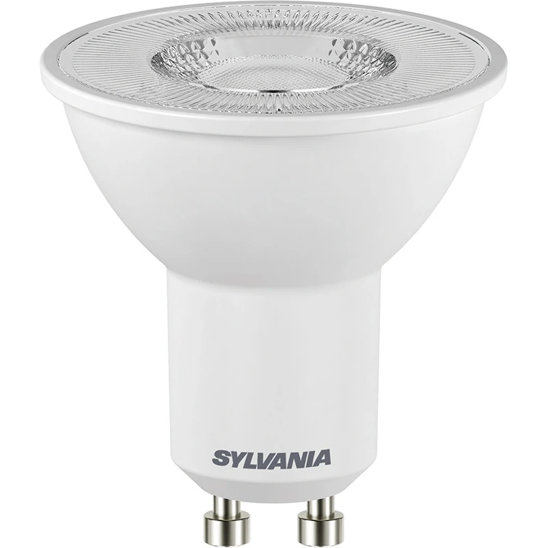 Image of Sylvania Sylvania 4.2W Warm White LED GU10 Bulb - 110 Degree Beam - Pack of 10