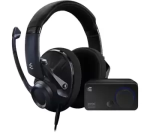 Image of EPOS Open Acoustic H6PRO 7.1 Gaming Headset & GSX 300 Sound Card Bundle, Black
