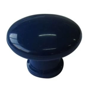 Image of BQ Blue Round Internal Knob Cabinet knob D40 mm
