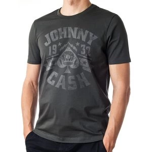 Image of Johnny Cash - Unisex Small 1932 T-Shirt (Grey)