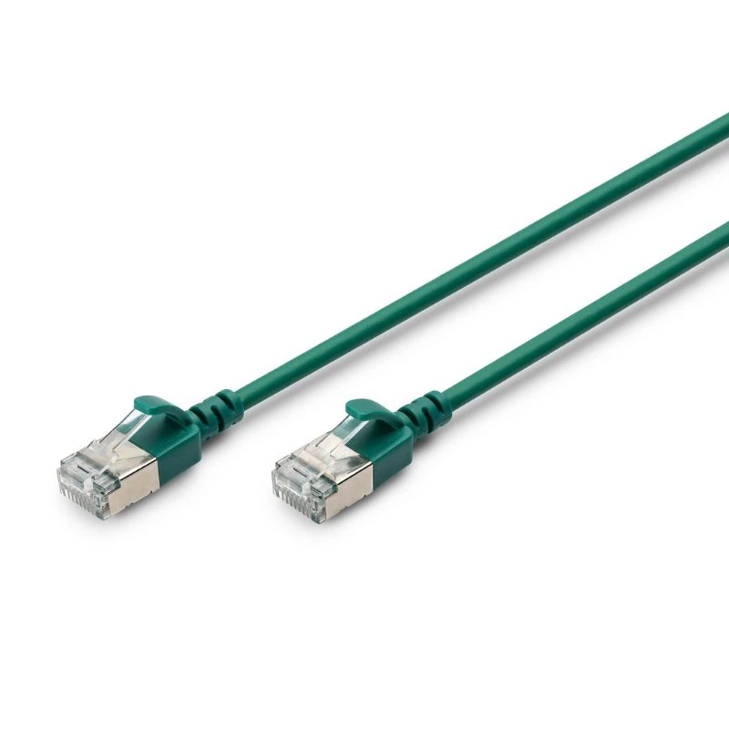 Image of FDL SLIM 1M CAT.6a F-FTP LSZH PATCH CABLE - GREEN (SNAGPROOF)