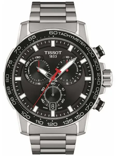 Image of Tissot T1256171105100 Supersport Chrono Black Dial Watch