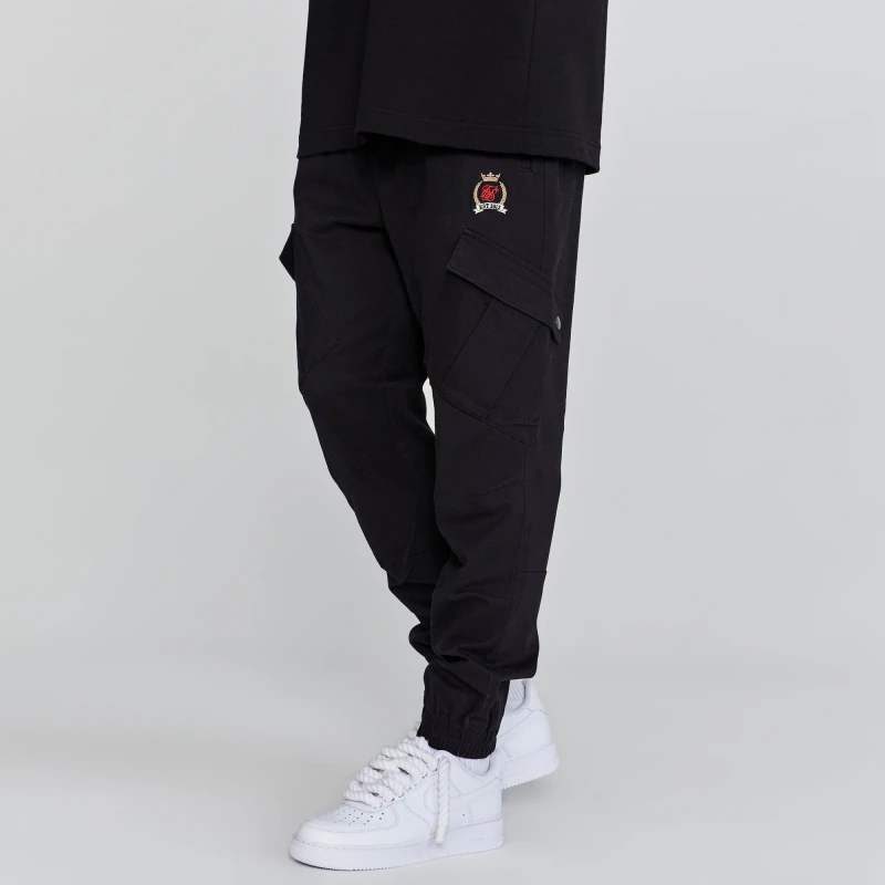 Image of SikSilk Cargo Pants Black