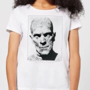 Image of Universal Monsters The Mummy Portrait Womens T-Shirt - White - S