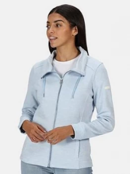 Image of Regatta Olena Fz Fleece Jacket, Blue, Size 8, Women