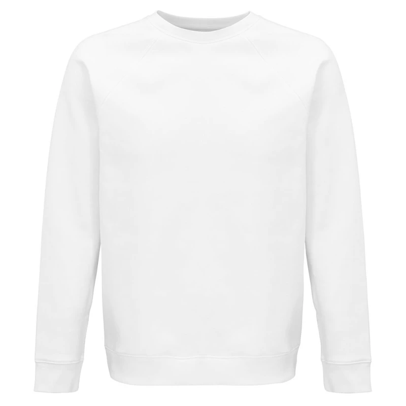 Image of SOL'S Mens Space Raglan Sweatshirt in White Size: XS White Male XS