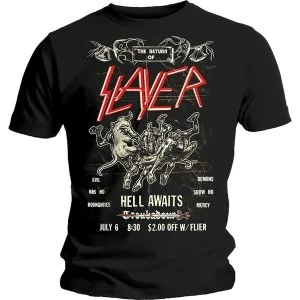 Image of Slayer - Vintage Flyer Mens Medium T-Shirt - Black