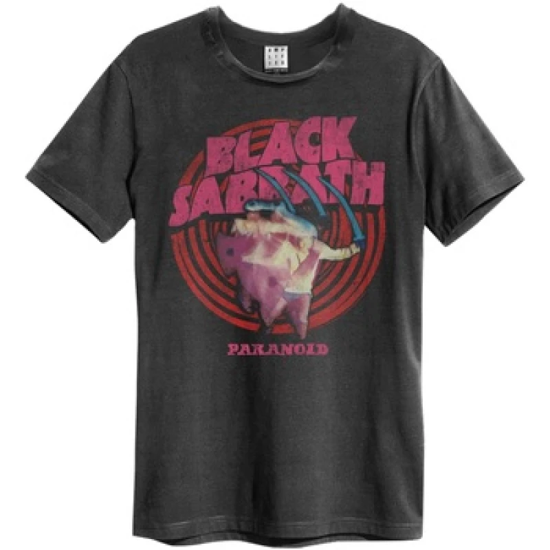 Image of Amplified Amplified Men Paranoid Black Sabbath T-Shirt in Charcoal Size: X-Small Charcoal XS Male 5059699757028