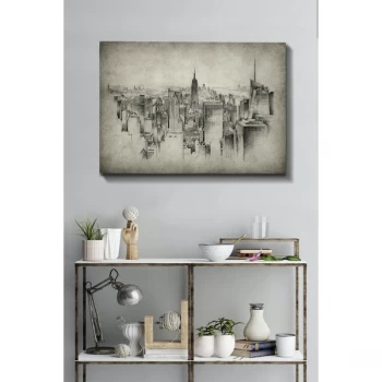 Image of Kanvas Tablo (70 x 100) - 120 Multicolor Decorative Canvas Painting