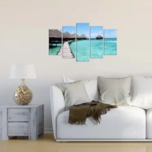 Image of 5PMX-048 Multicolor Decorative MDF Painting (5 Pieces)