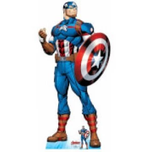 Image of The Avengers Captain America Oversized Cardboard Cut Out